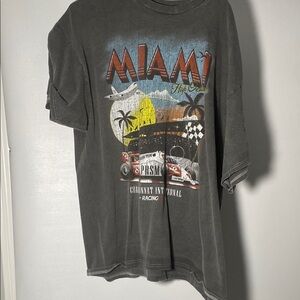Miami Graphic Gray T-Shirt